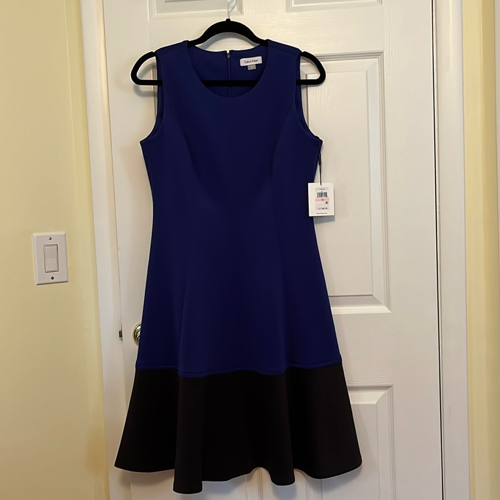 Royal blue and black bottom
